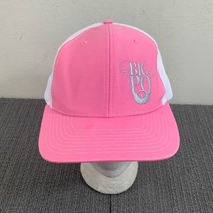 Richardson 112 Trucker Hat Womens Adjustable Pink White Mesh Back Snapback